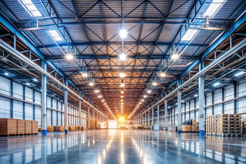 blur-background-spacious-industrial-warehouse-interior-with-high-ceilings-lighting-interior-design-factory-manufacturing-storage-facility-design-poster
